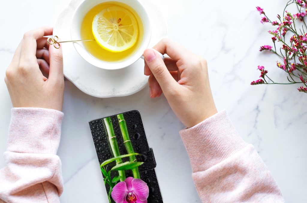 Huawei P40 Hoesje Orchidee