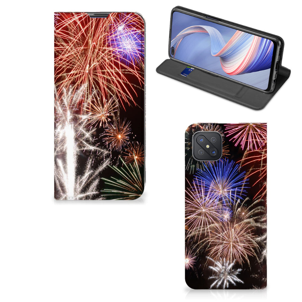 OPPO Reno4 Z 5G Hippe Standcase Vuurwerk