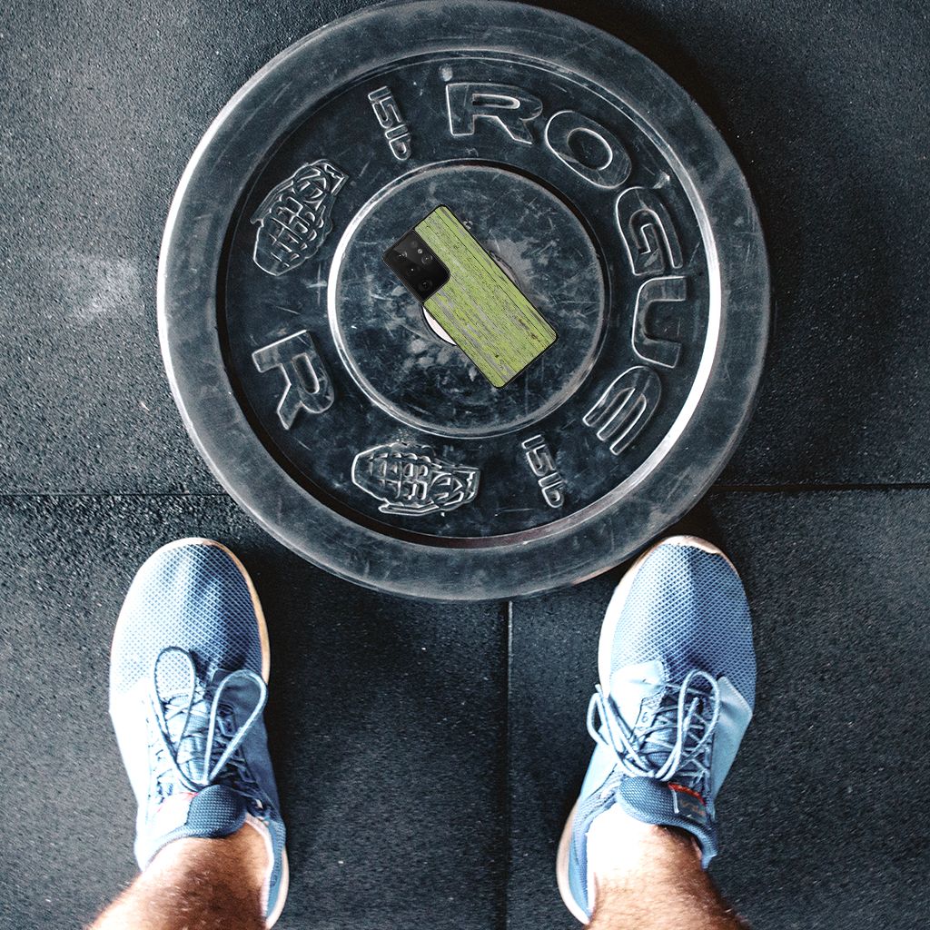 Samsung Galaxy S21 Ultra Houten Print Telefoonhoesje Green Wood B2C Telecom