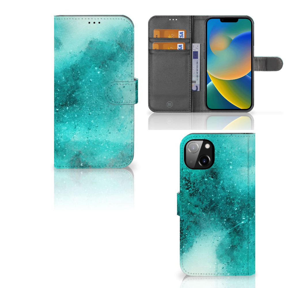 Hoesje iPhone 14 Plus Painting Blue