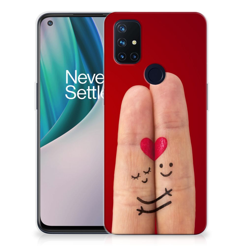 OnePlus Nord N10 5G Silicone Back Cover Liefde - Origineel Romantisch Cadeau