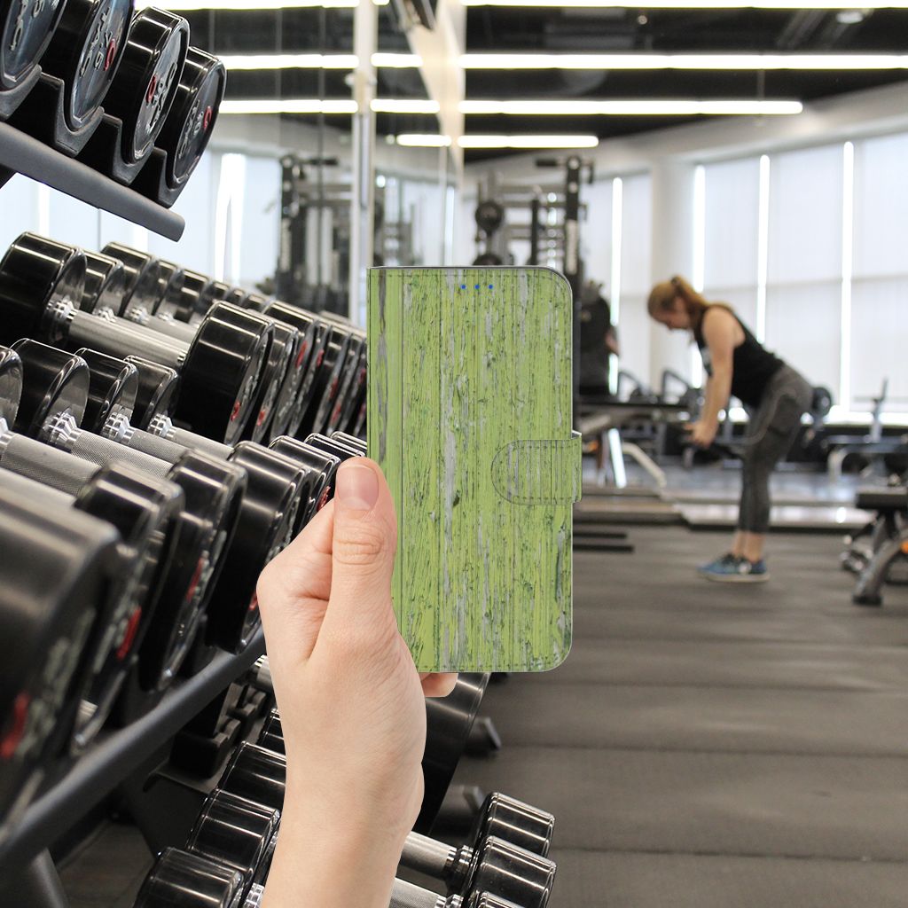OPPO Reno6 5G Book Style Case Green Wood