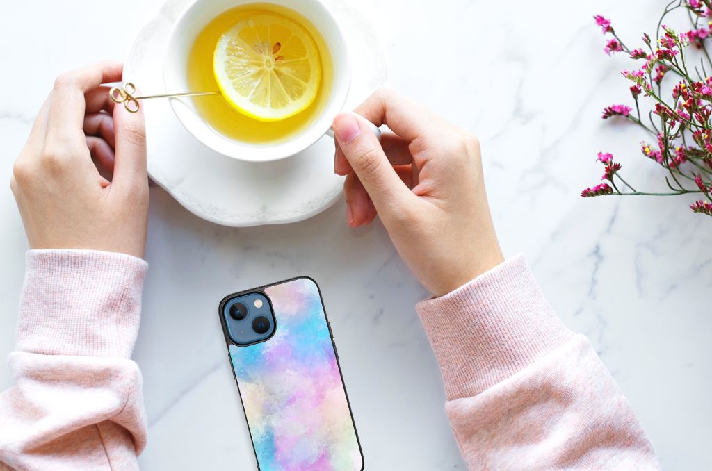 Kleurrijke Telefoonhoesje Apple iPhone 13 mini Watercolor Light B2C Telecom