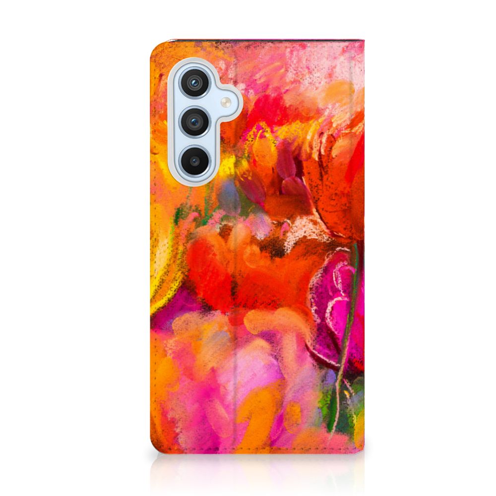 Bookcase Samsung Galaxy A54 Tulips - B2C Telecom