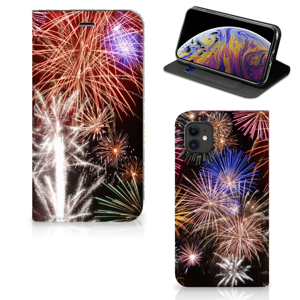 Apple iPhone 11 Hippe Standcase Vuurwerk