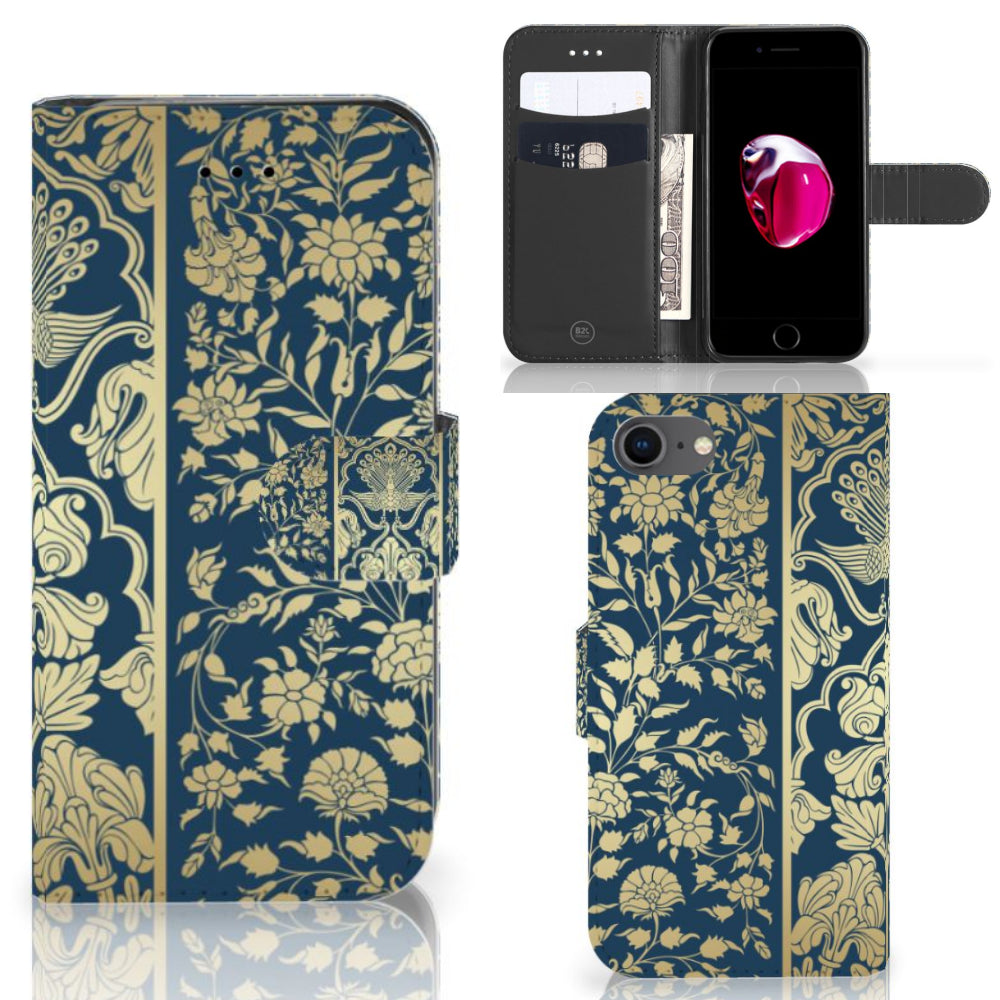 iPhone 7 | 8 | SE (2020) | SE (2022) Hoesje Beige Flowers