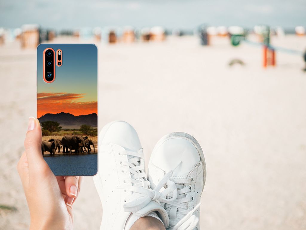 Huawei P30 Pro TPU Hoesje Olifanten