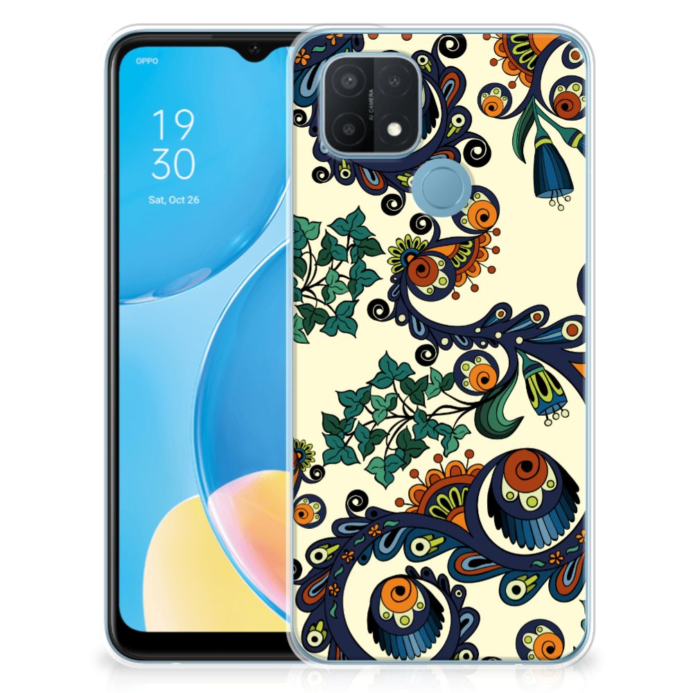 Siliconen Hoesje OPPO A15 Barok Flower B2C Telecom