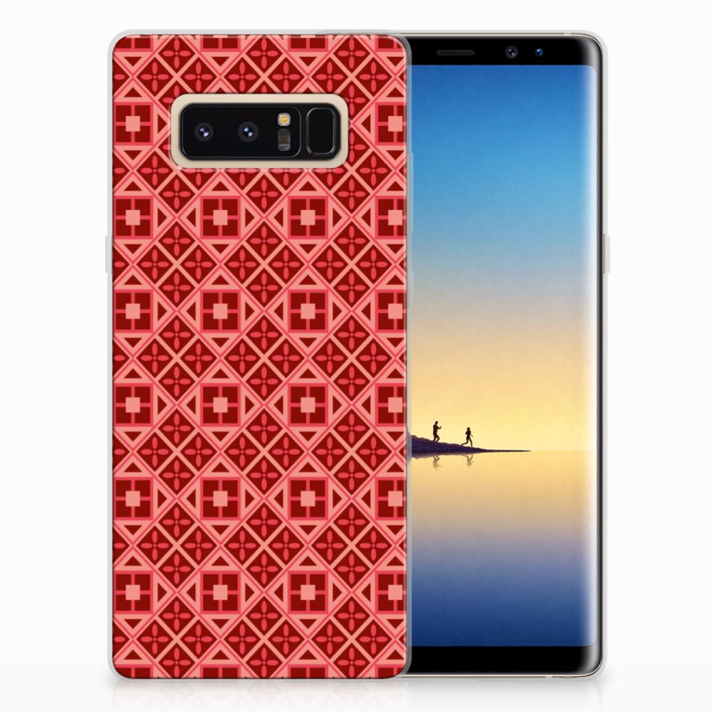 Samsung Galaxy Note 8 TPU bumper Batik Rood