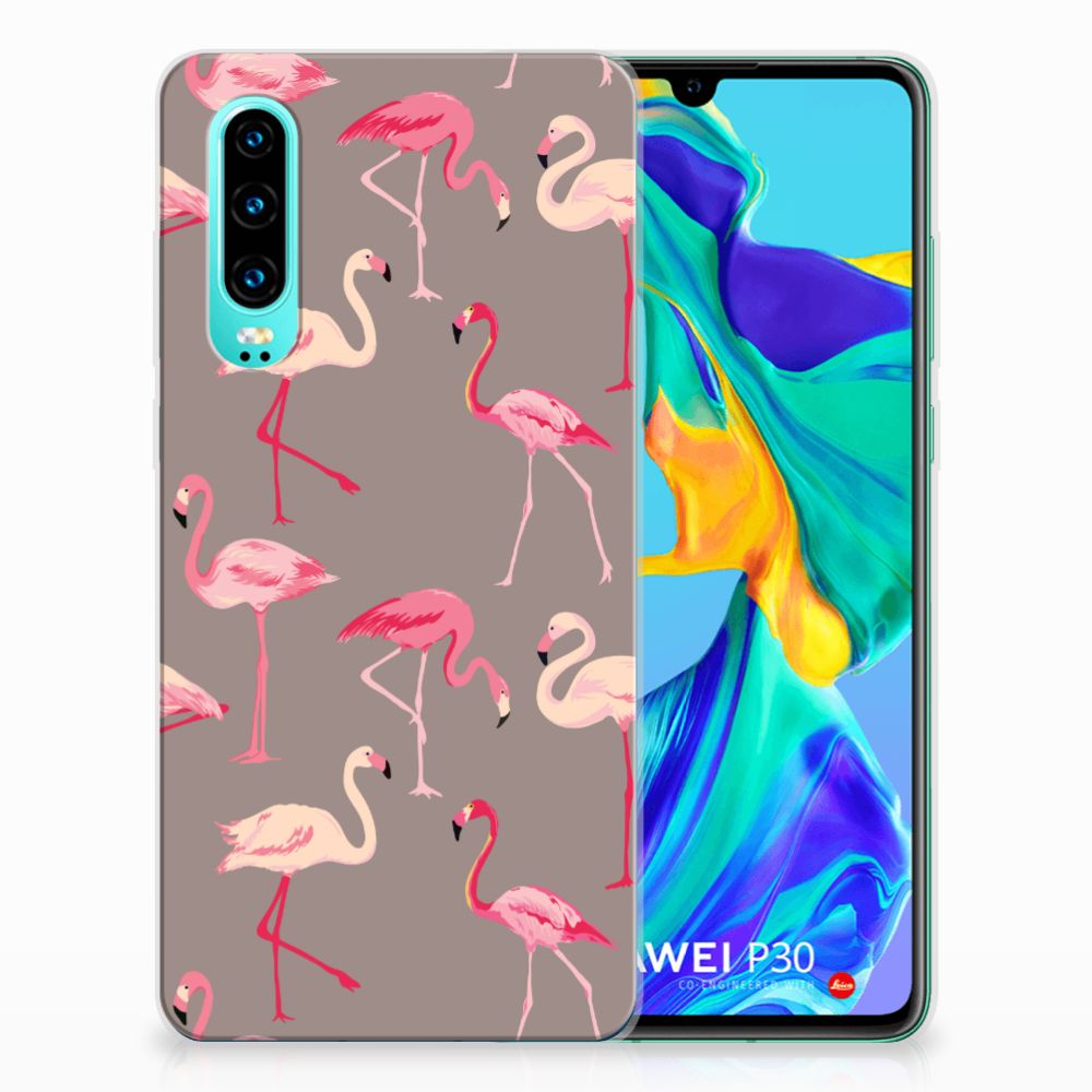 Huawei P30 TPU Hoesje Flamingo