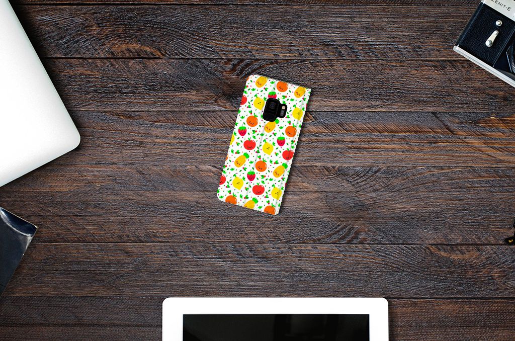Samsung Galaxy S9 Flip Style Cover Fruits
