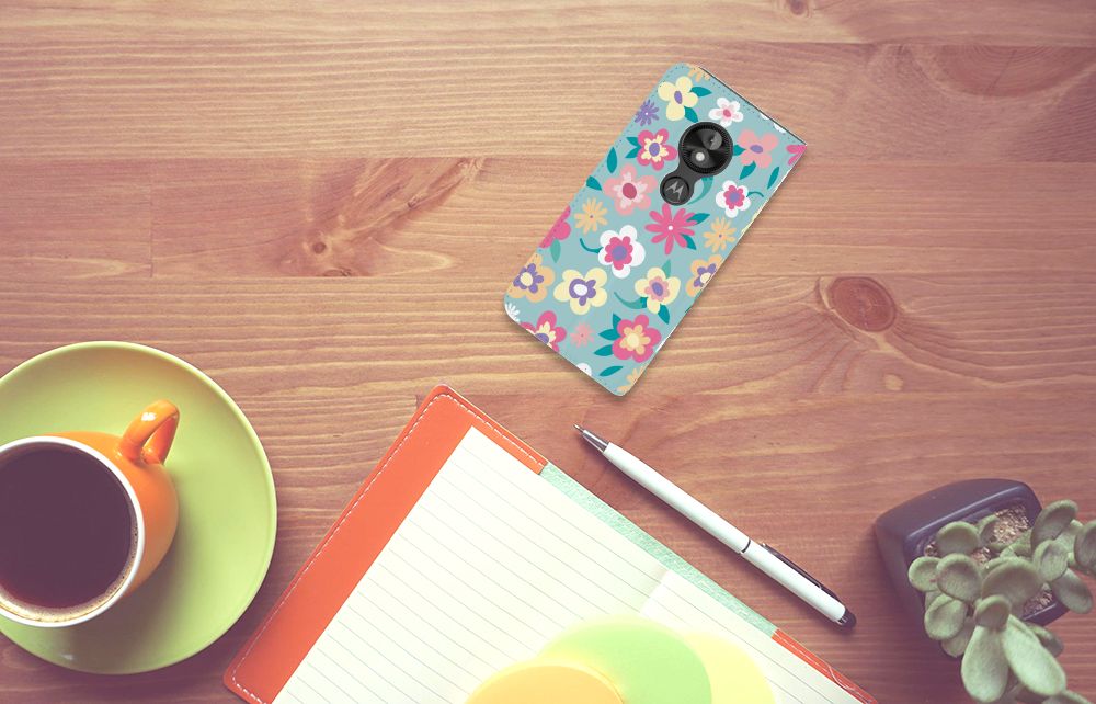 Motorola Moto E5 Play Smart Cover Flower Power