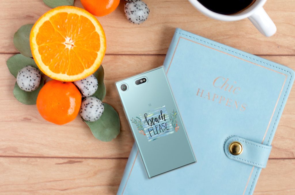 Sony Xperia XZ1 Compact Telefoonhoesje met Naam Boho Beach