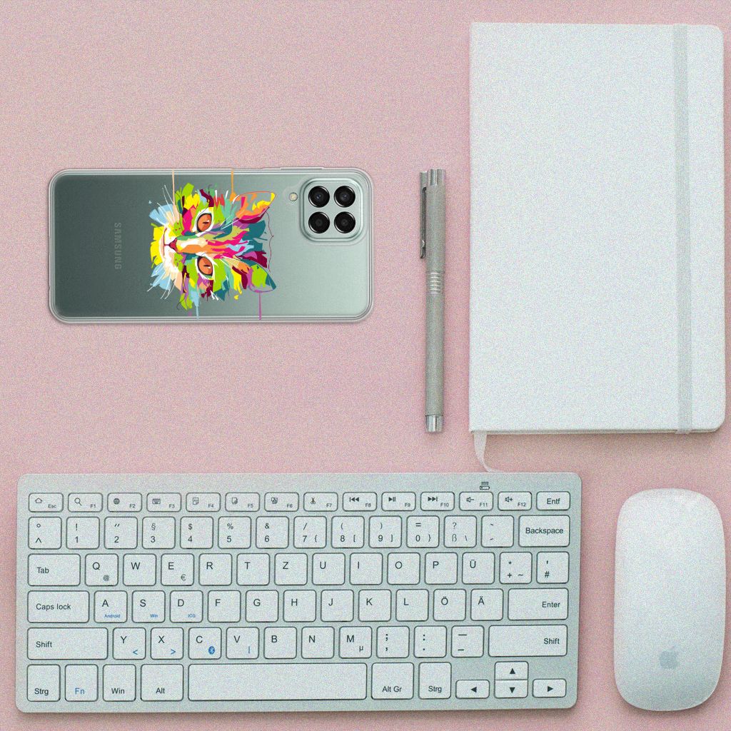 Samsung Galaxy M33 Telefoonhoesje met Naam Cat Color B2C Telecom
