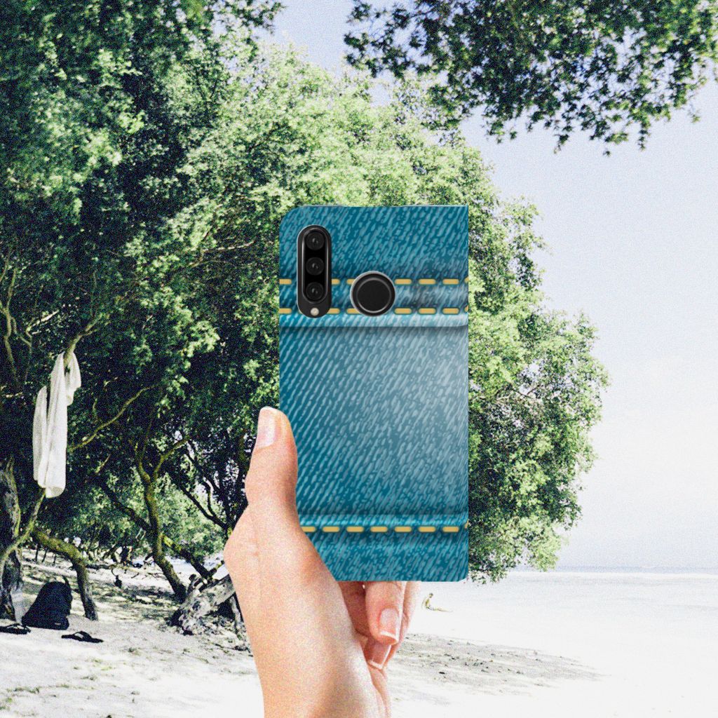 Huawei P30 Lite New Edition Hippe Standcase Jeans