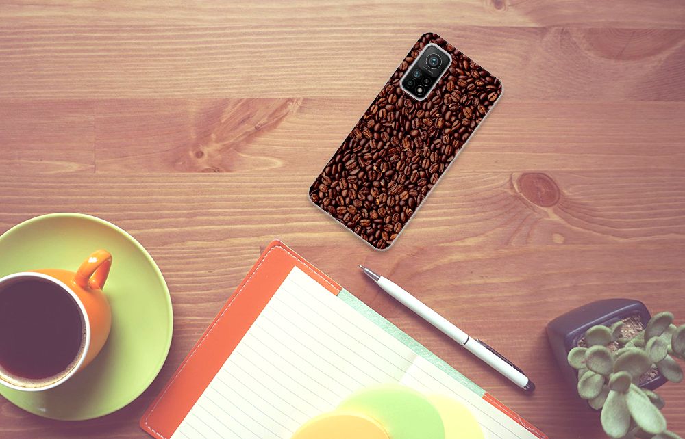 Xiaomi Mi 10T | 10T Pro Siliconen Case Koffiebonen B2C Telecom