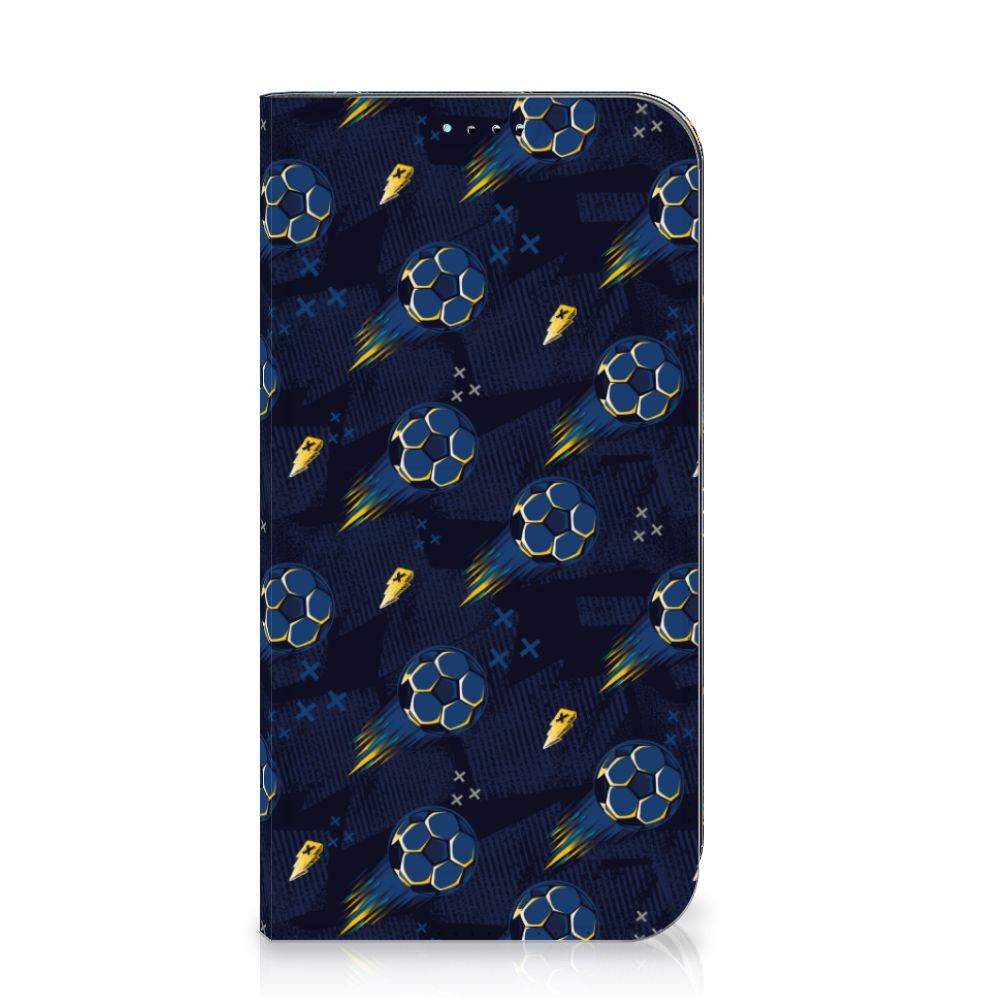 Hoesje met Magneet voor iPhone 15 Voetbal met een vrolijk voetbalprint patroon âŊī¸.