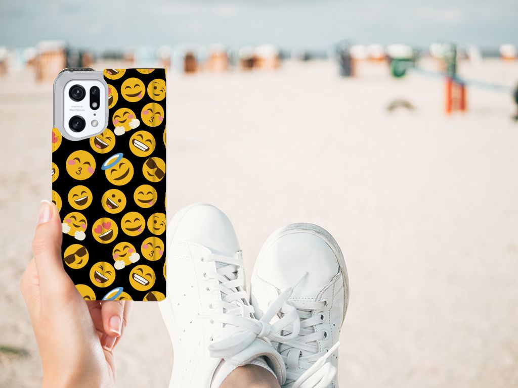 OPPO Find X5 Pro Hoesje met Magneet Emoji - B2C Telecom
