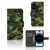 iPhone 15 Pro Telefoon Hoesje Army Dark met camouflage print en pasjeshouder đ
