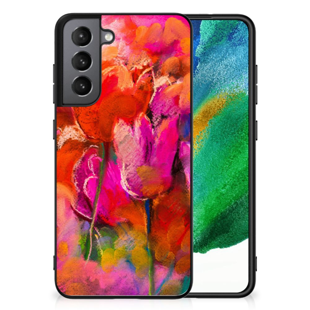 Kleurrijke Telefoonhoesje Samsung Galaxy S21FE Tulips
