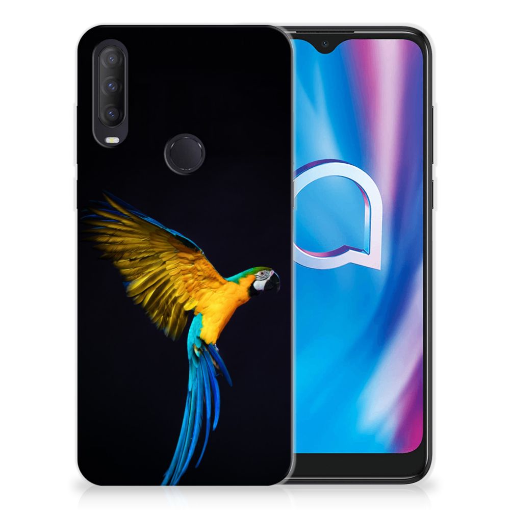 Alcatel 1S (2020) TPU Hoesje Papegaai B2C Telecom