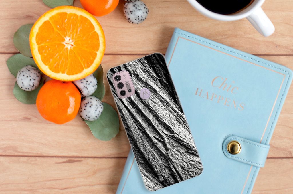 Bumper Hoesje Motorola Moto G30 | G10 Boomschors Grijs B2C Telecom