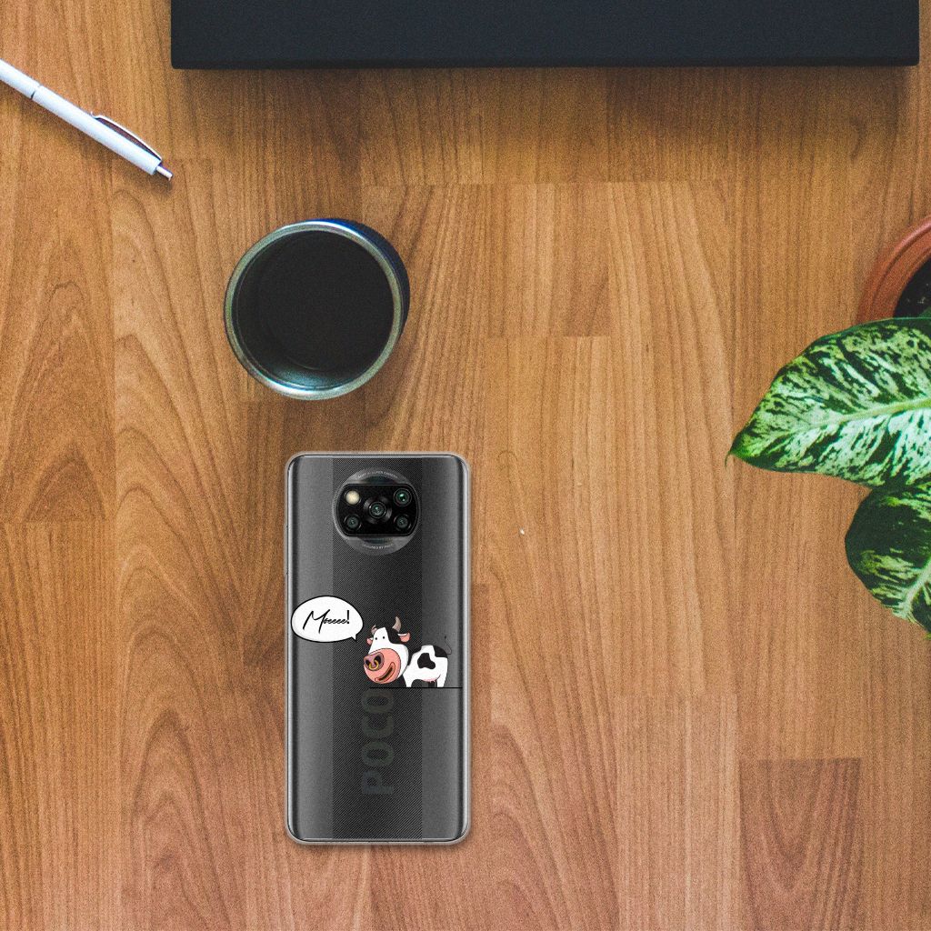 Xiaomi Poco X3 | Poco X3 Pro Telefoonhoesje met Naam Cow B2C Telecom