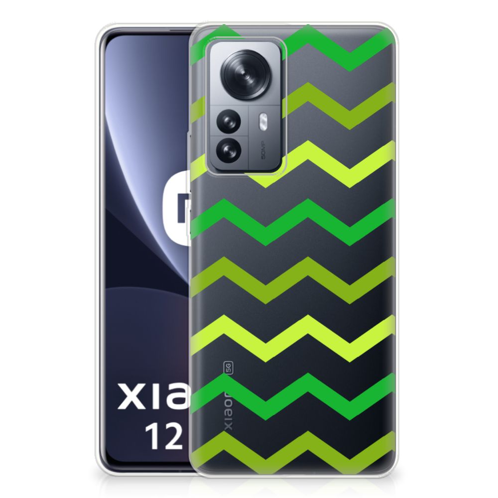 Xiaomi 12 Pro TPU bumper Zigzag Groen B2C Telecom