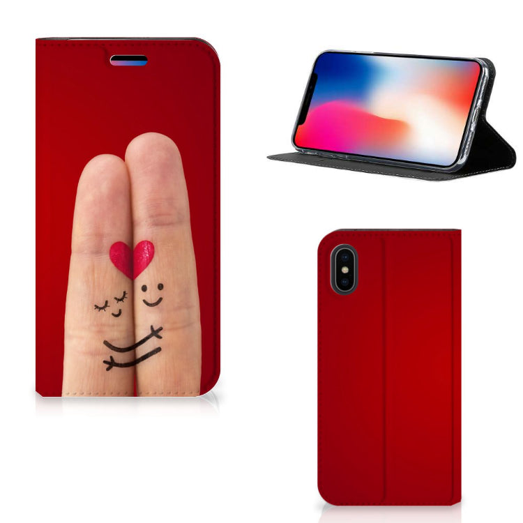 Apple iPhone X | Xs Hippe Standcase Liefde - Origineel Romantisch Cadeau