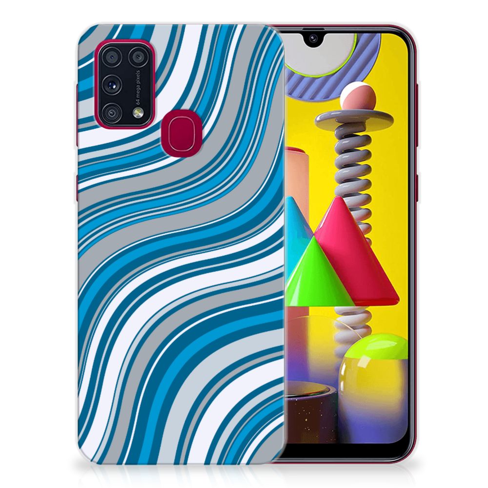 Samsung Galaxy M31 TPU bumper Waves Blue B2C Telecom