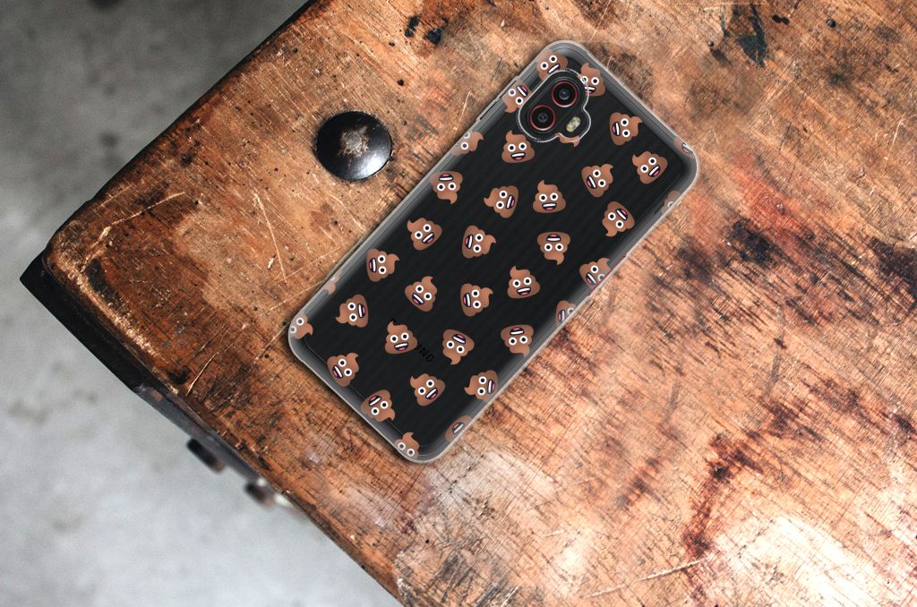 TPU bumper voor Samsung Galaxy Xcover 6 Pro Poep Emojis B2C Telecom