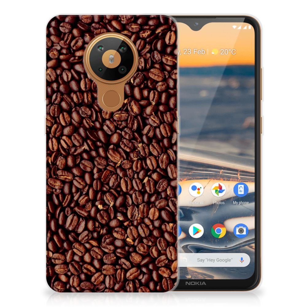 Nokia 5.3 Siliconen Case Koffiebonen