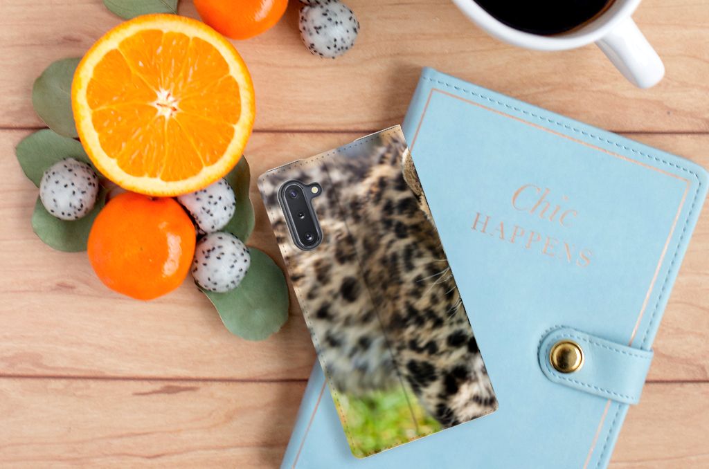 Samsung Galaxy Note 10 Hoesje maken Baby Luipaard