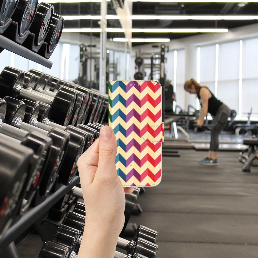 Huawei Y5 (2019) Telefoon Hoesje Zigzag Multi Color