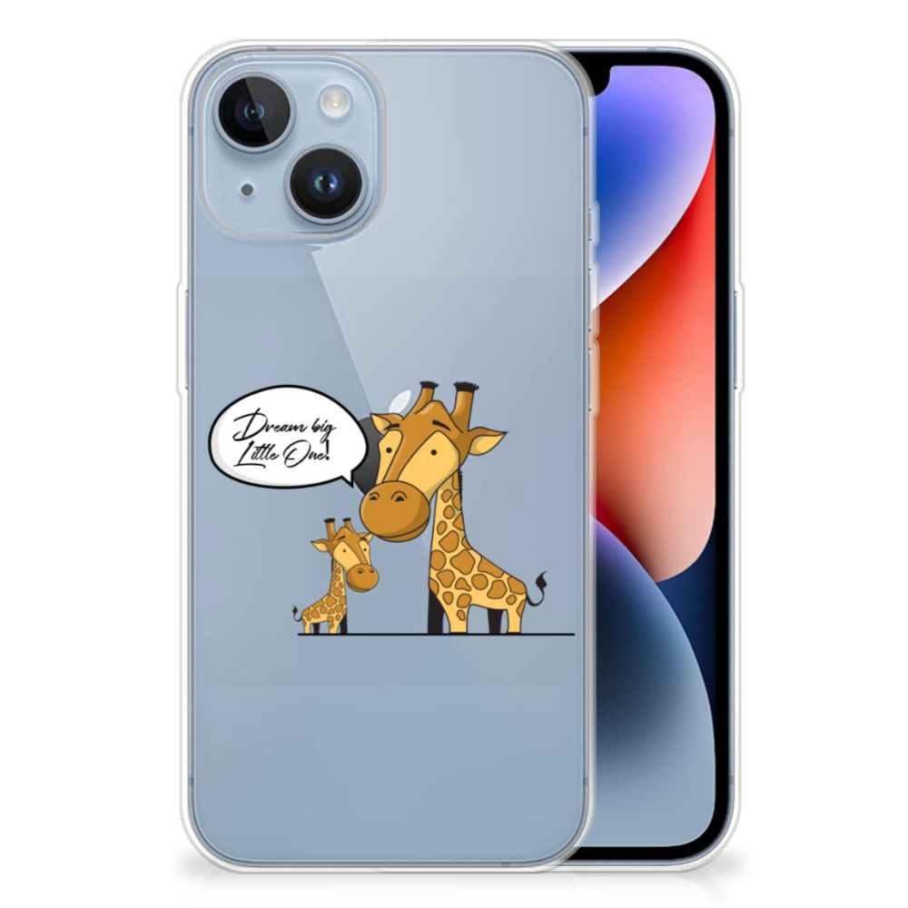 Apple iPhone 14 Telefoonhoesje met Naam Giraffe