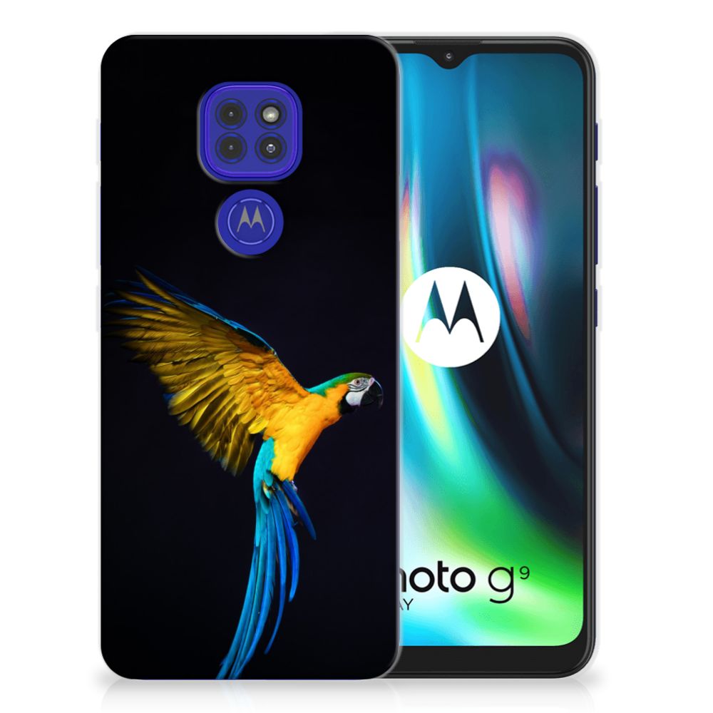 Motorola Moto G9 Play | E7 Plus TPU Hoesje Papegaai B2C Telecom