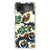 Siliconen Hoesje Samsung Galaxy Z Flip 4 Barok Flower