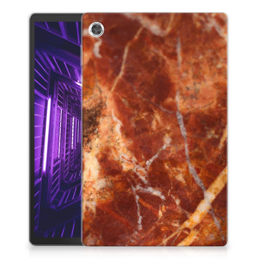 Lenovo Tab M10 Plus Tablet Back Cover Marmer Bruin - B2C Telecom