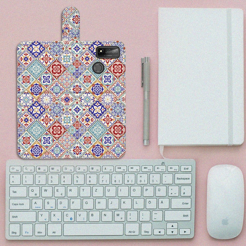 Huawei P Smart 2020 Bookcase Tiles Color