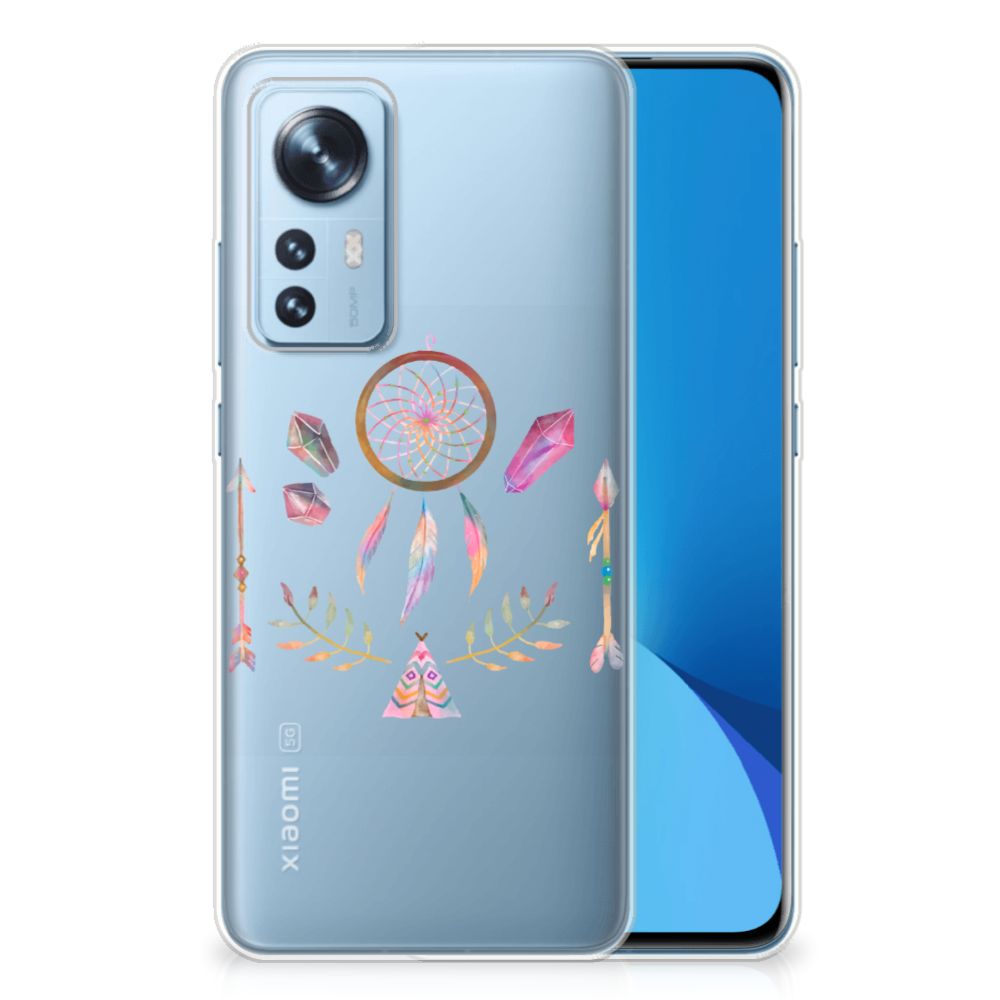 Xiaomi 12 | 12X Telefoonhoesje met Naam Boho Dreamcatcher B2C Telecom