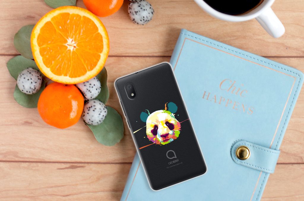 Alcatel 1B (2020) Telefoonhoesje met Naam Panda Color B2C Telecom