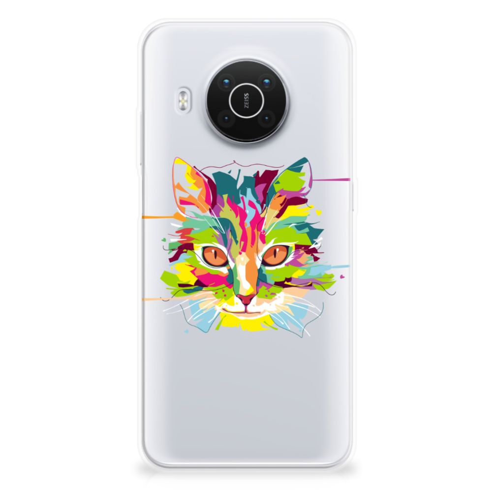 Nokia X10 | X20 Telefoonhoesje met Naam Cat Color B2C Telecom