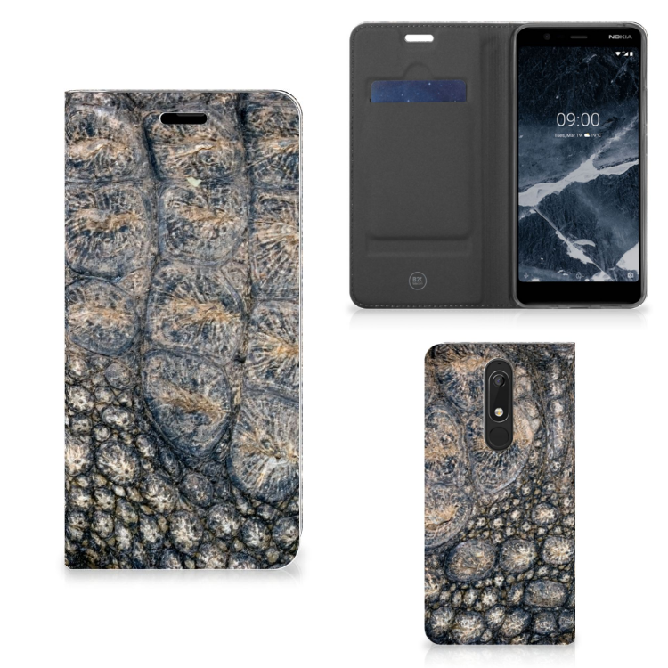 Nokia 5.1 (2018) Hoesje maken Krokodillenprint