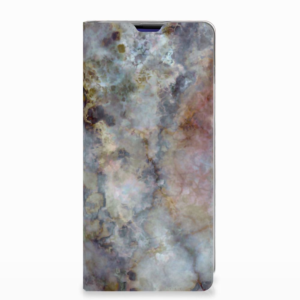 Samsung Galaxy S10 Plus Standcase Marmer Grijs