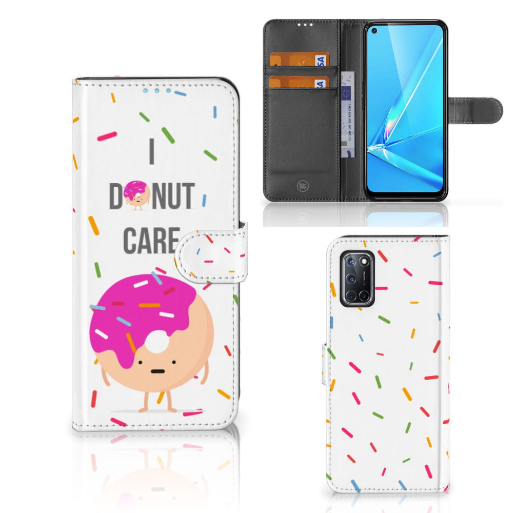OPPO A72 | OPPO A52 Book Cover Donut Roze