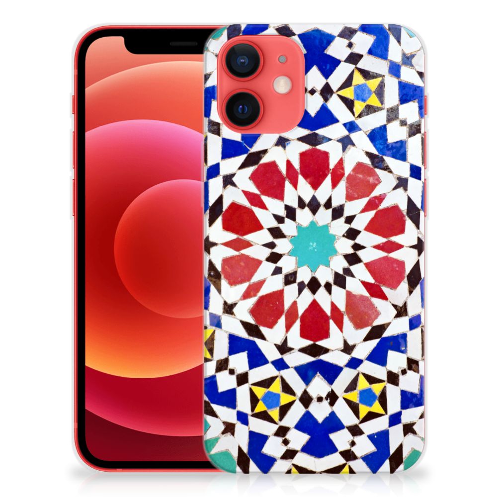 iPhone 12 Mini TPU Siliconen Hoesje Mozaïek B2C Telecom