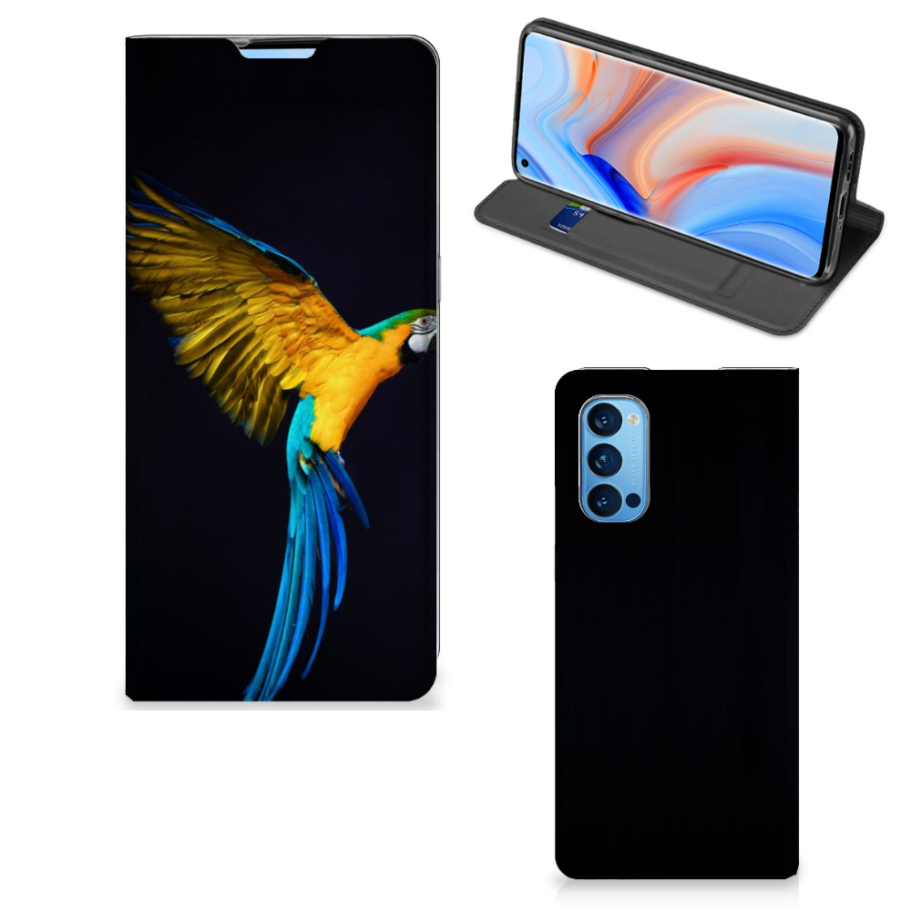 OPPO Reno4 Pro 5G Hoesje maken Papegaai - B2C Telecom