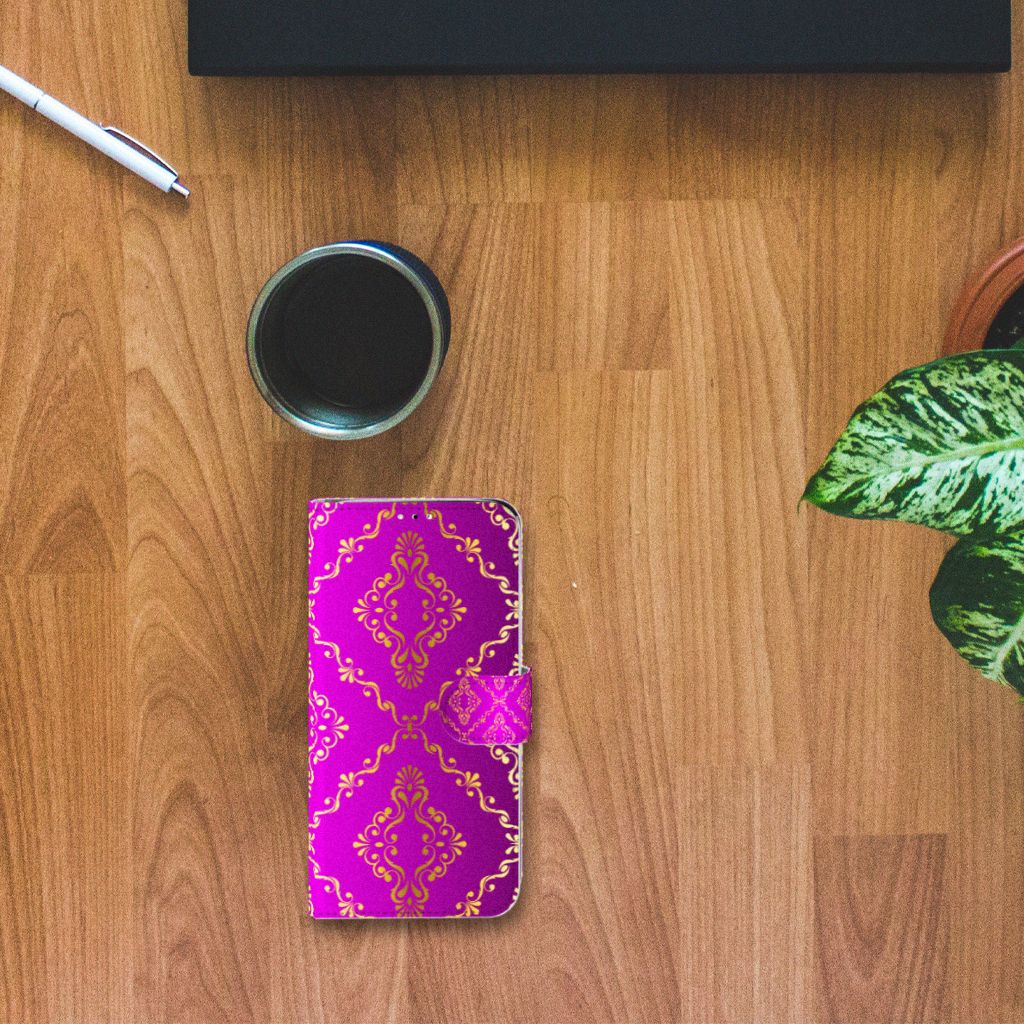 Wallet Case Huawei Y6 (2019) Barok Roze