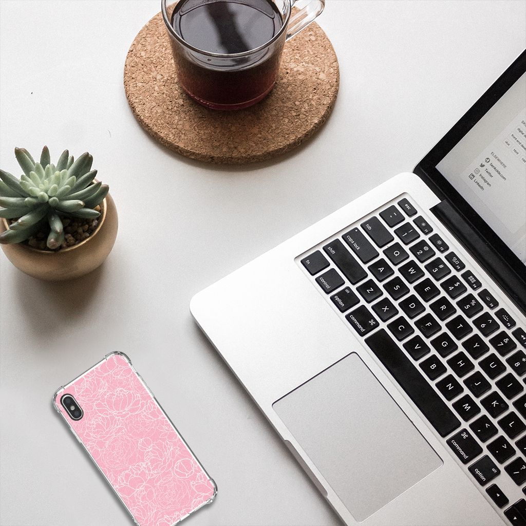 Apple iPhone Xs Max Case White Flowers