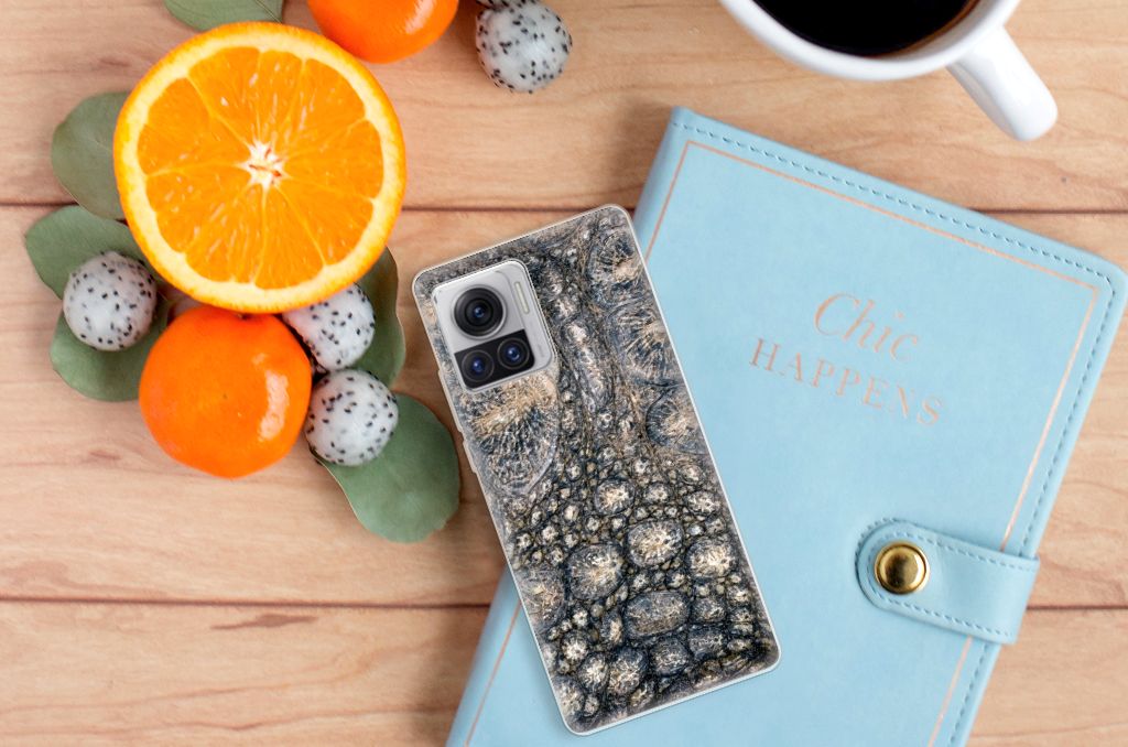 Motorola Moto X30 Pro TPU Hoesje Krokodillenprint B2C Telecom